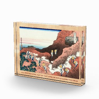 Climbing on Mt. Fuji Katsushika Hokusai Acrylic Award