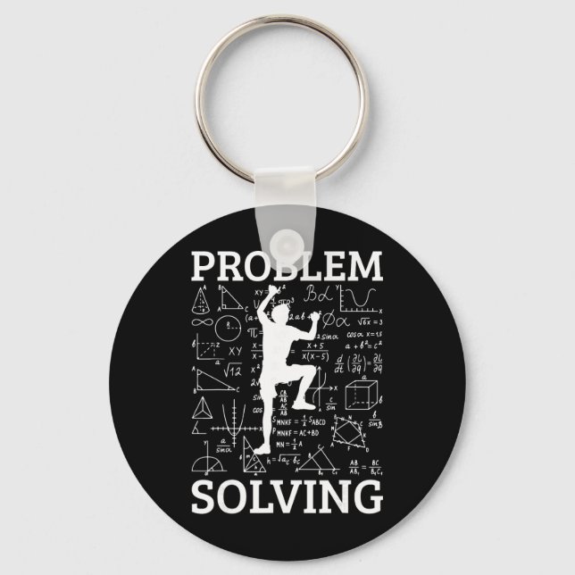 Climbing Problem Solving Rock Climber Bouldering C Keychain (Front)