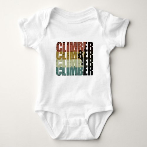 climbing quote for climber baby bodysuit