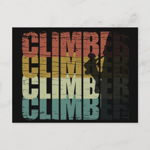 climbing quote for climber holiday postcard