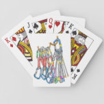 Climbing Rack Or Quickdraws And Wires Playing Cards at Zazzle