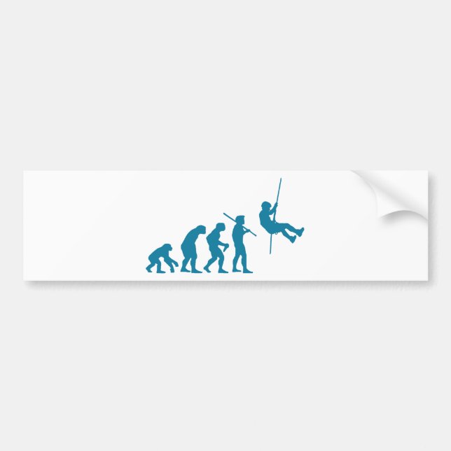 Climbing & Rappelling Evolution Bumper Sticker (Front)
