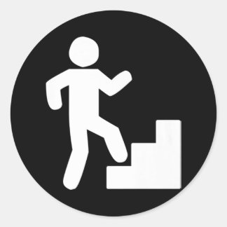 Climbing.rar Classic Round Sticker