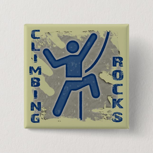 Climbing Rocks Button (Front)