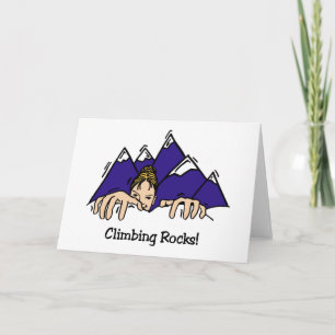 Climbing Rocks Card