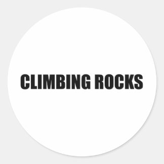Climbing Rocks Classic Round Sticker