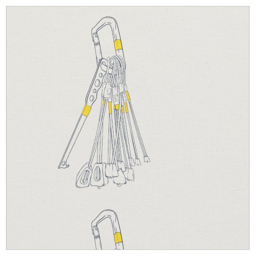 Climbing rocks nuts wires fabric