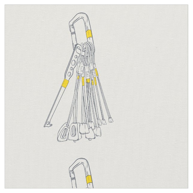 Climbing rocks nuts wires fabric (Close Up)