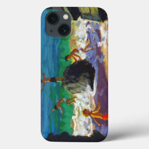 climbing rocks Porthmeor beach St Ives 2013 iPhone 13 Case