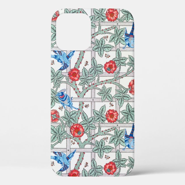 Climbing Rose & Small Bird, William Morris Case-Mate iPhone Case (Back)