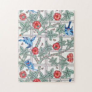 Climbing Rose & Small Bird, William Morris Jigsaw Puzzle