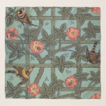 Climbing Rose & Small Bird, William Morris Scarf<br><div class="desc">William Morris (24 March 1834 – 3 October 1896) was a British textile designer, poet, novelist, translator, and socialist activist associated with the British Arts and Crafts Movement. He was a major contributor to the revival of traditional British textile arts and methods of production. His literary contributions helped to establish...</div>