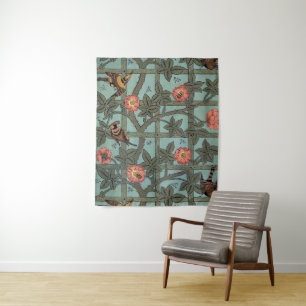 Climbing Rose & Small Bird, William Morris Tapestry