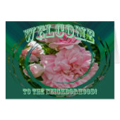 Climbing Rose Welcome to Neighborhood Card (Front Horizontal)