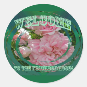 Climbing Rose Welcome to Neighborhood Sticker
