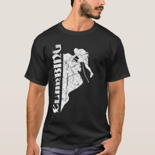 Climbing silhouette bouldering mountaineering 28 T-Shirt