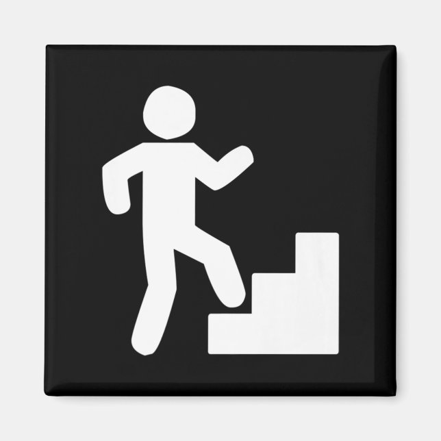 Climbing Stairs Tribute Workout   Magnet (Front)