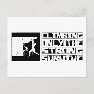 Climbing Survive Postcard