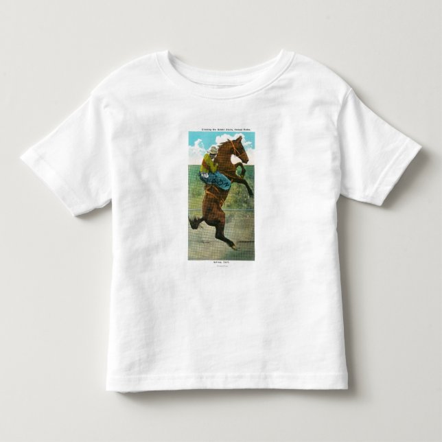Climbing the Golden Stairs at the Annual Rodeo Toddler T-shirt (Front)