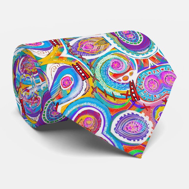 Climbing the ladder neck tie (Rolled)