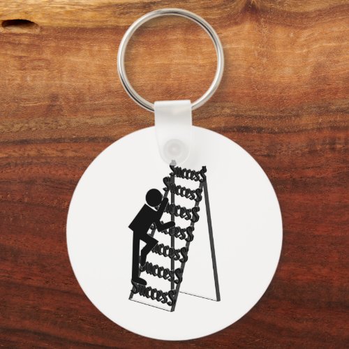Climbing the Ladder of Success Keychain
