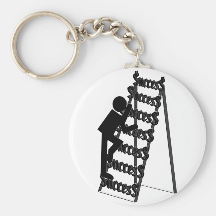 Climbing the Ladder of Success Keychain