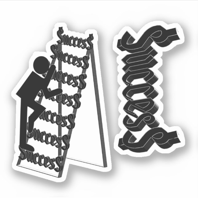 Climbing the Ladder of Success Sticker (Front)