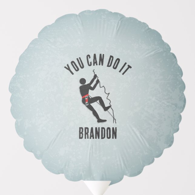 Climbing Theme Celebration or Male Encouragement Balloon (Front)