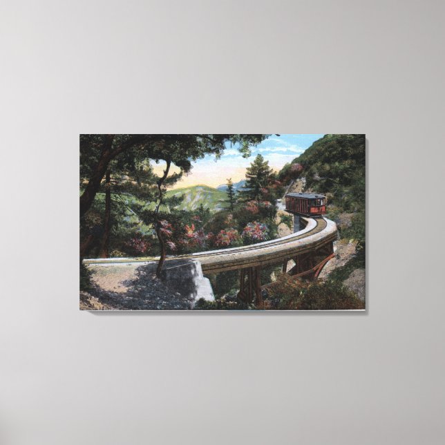 Climbing to Cloudland View Canvas Print (Front)