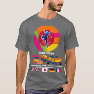 Climbing Tokyo Japan 2021 new sport Climbing the g T-Shirt