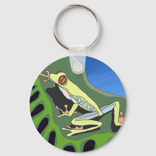 Climbing Tree Frog      Keychain (Front)