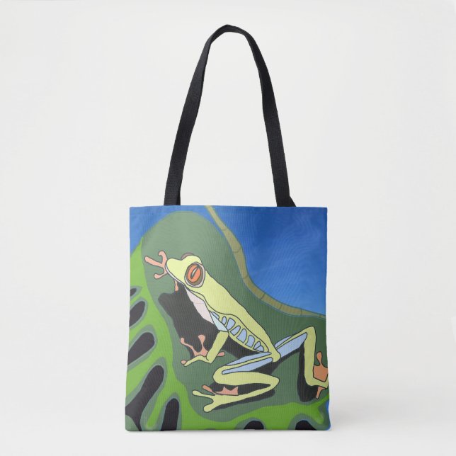 Climbing Tree Frog    Tote Bag (Front)