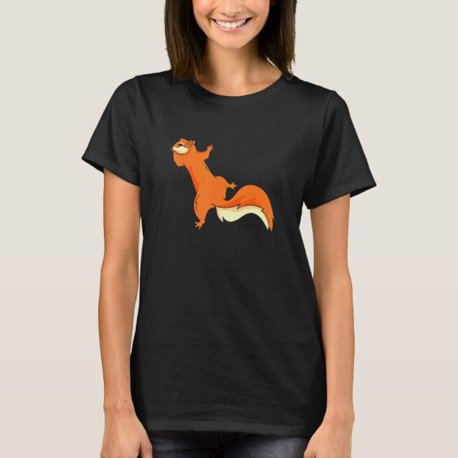 Climbing Up Climber Rodent Feeder Squirrel T-Shirt (Front)