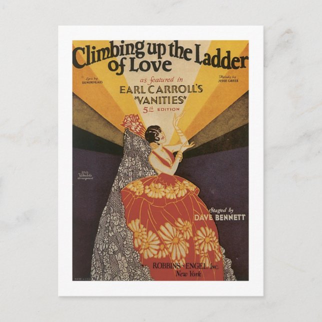 Climbing Up The Ladder Of Love Songbook Cover Postcard (Front)
