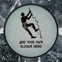 Climbing Wall or Rocks - Own Slogan on Mountaineer