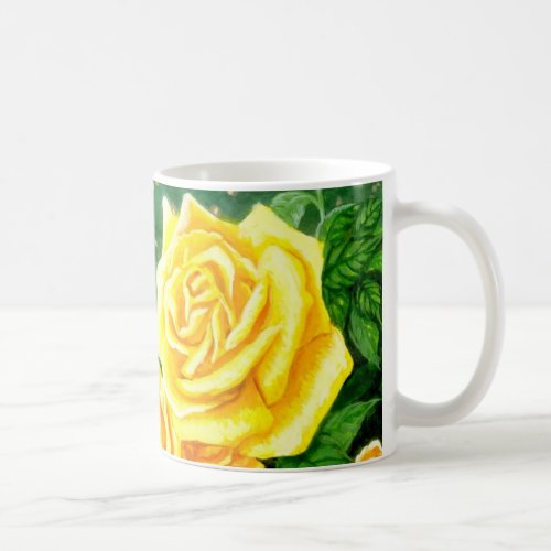 Climbing Yellow Roses Coffee Mug