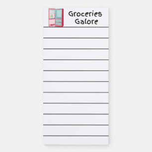 Cling & Conquer: Cute Lists for Groceries Magnetic Notepad