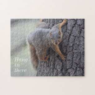 Clinging Squirrel Jigsaw Puzzle
