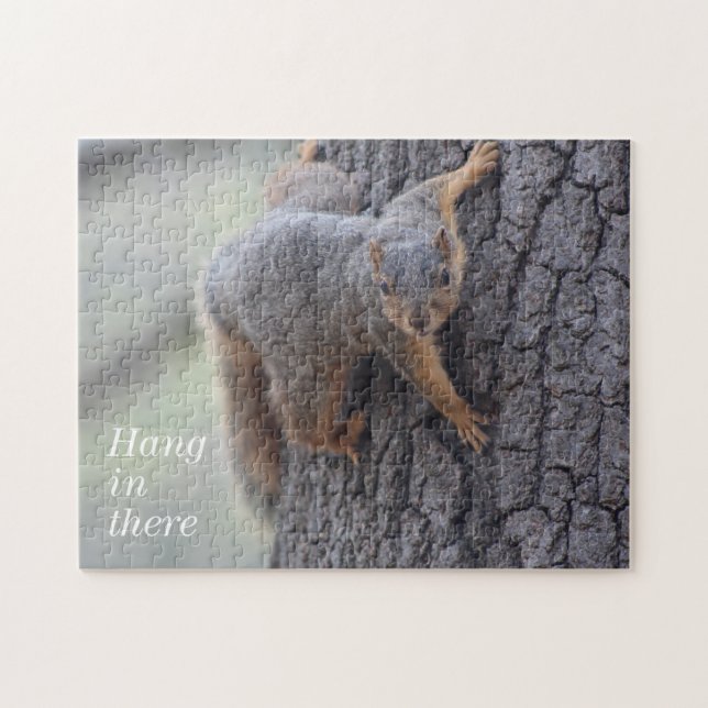 Clinging Squirrel Jigsaw Puzzle (Horizontal)