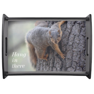 Clinging Squirrel Serving Tray