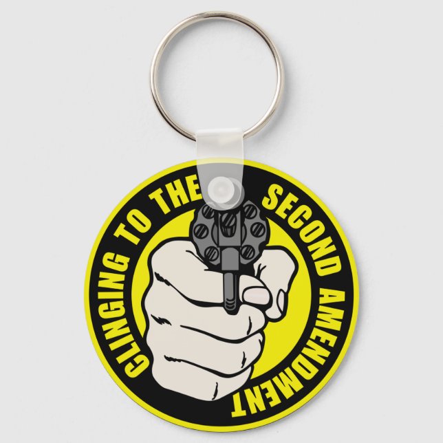 Clinging to the Second Amendment Keychain (Front)