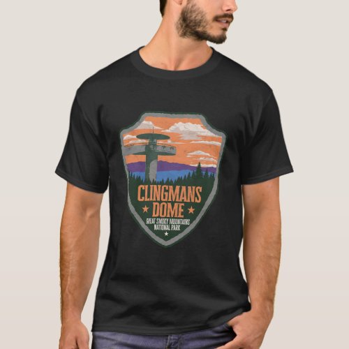Clingmans Dome Great Smoky Mountains Park T_Shirt