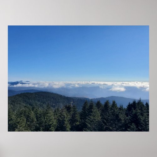 Clingmans Dome Great Smoky Mountains Poster