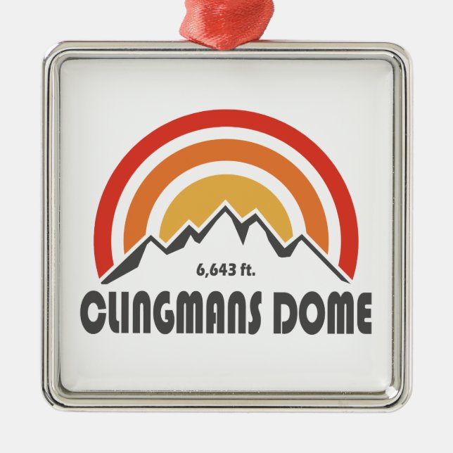 Clingmans Dome Metal Ornament (Front)