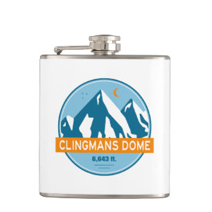 Clingmans Dome North Carolina Tennessee Stars Moon Flask