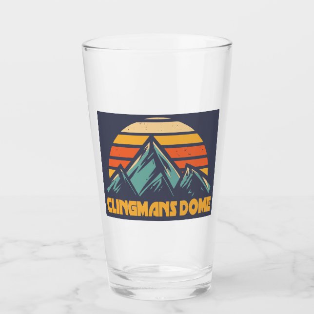 Clingmans Dome Retro Turquoise Glass (Front)