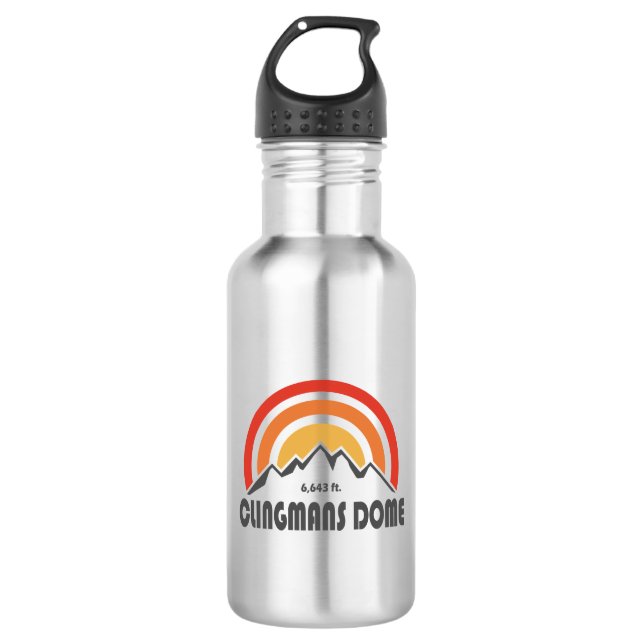 Clingmans Dome Stainless Steel Water Bottle (Front)