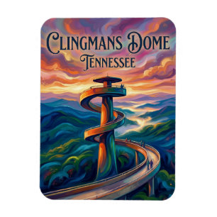 Clingmans Dome Tennessee Magnet