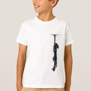 Clingy Black Lab Off-Leash Art™ T-Shirt