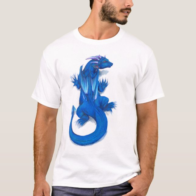 Clingy Blue Dragon Shirt (Front)